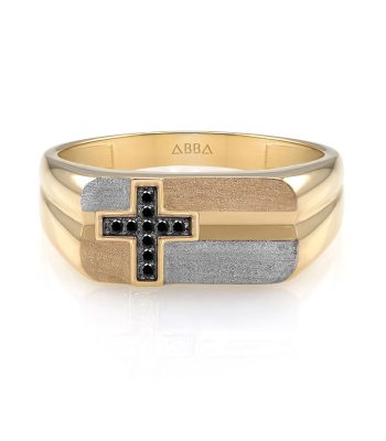 Anillo Caballero Oro Cruz