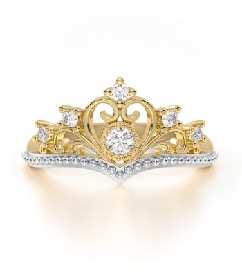 Anillo Corona Oro Amor Infinito