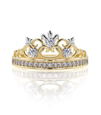 Anillo Corona Oro Sofía