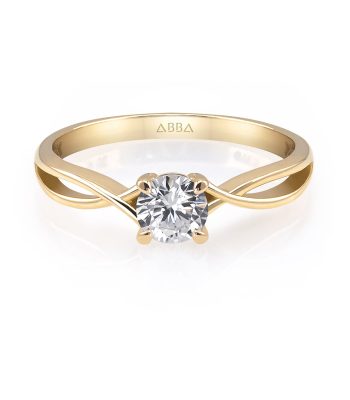 Anillo de Compromiso con Diamante Natural Oro Alexandria