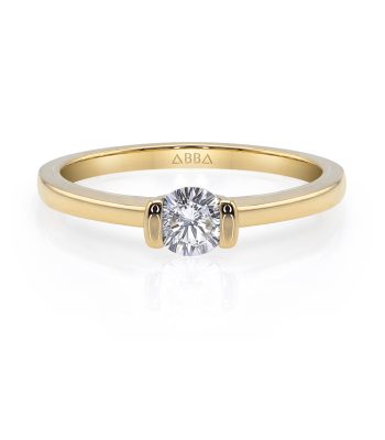 Anillo de Compromiso con Diamante Natural Oro Artemis