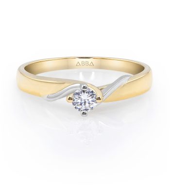 Anillo de Compromiso con Diamante Natural Oro Atenea