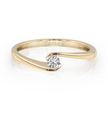Anillo de Compromiso con Diamante Natural Oro Kaisia