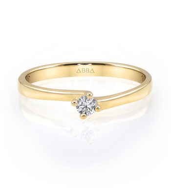 Anillo de Compromiso con Diamante Natural Oro Katerini