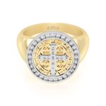 Anillo San Benito Oro Caballero