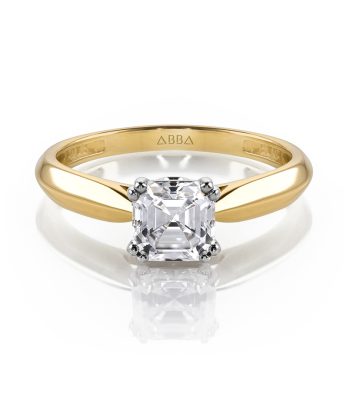 Anillo de Compromiso Oro Asscher