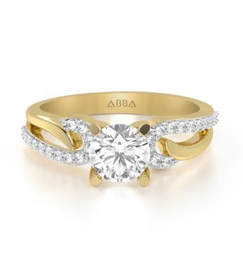 Anillo de Compromiso Oro Amarillo Janny Frontal