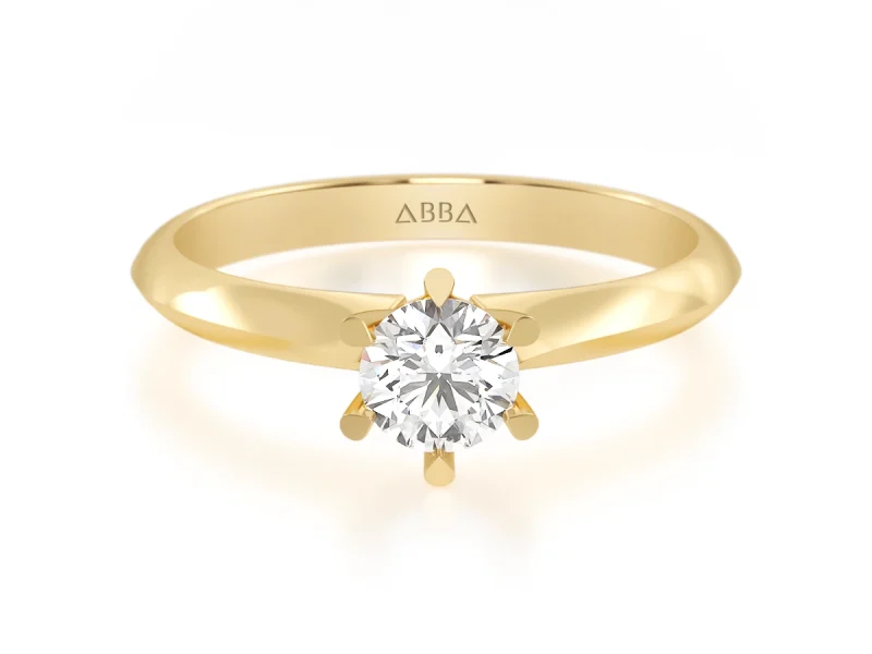 Anillo de Compromiso Clásico Oro