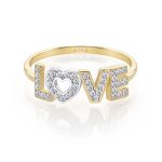 Anillo de Oro Para Mujer Love