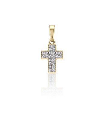 Dije Cruz de Oro Cristo Mini