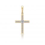 Dije Cruz de Oro Cristo Celestial