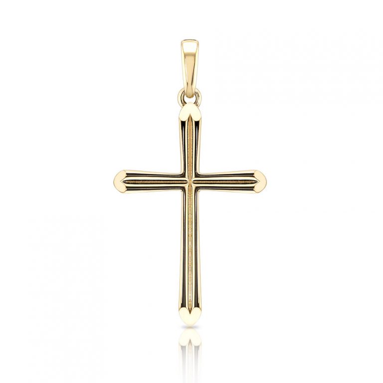 Dije Cruz Latina de Oro Cristo