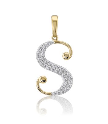 Dije Letra S Oro