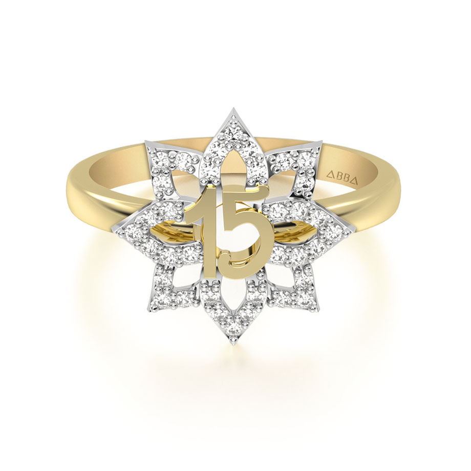Joyas Anillos De 15 AÃ±os Precios Anillo 15 Años Oro Flor Abba Joyas
