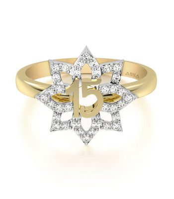 Anillo 15 Años Oro Flor