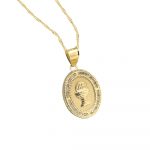 Dije Medalla Primera Comunión Oro 10k Mate