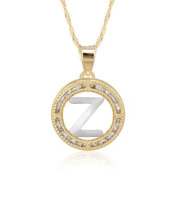 Collar con Cadena y Dije Letra Y de Oro 10k