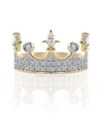 Anillo Corona Oro Dama Imperial