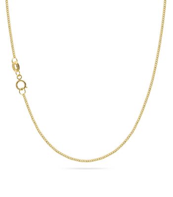 Collar de Cadena Barbada Medallera Oro 10k 1mm