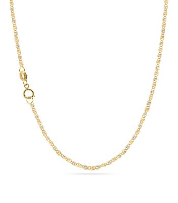 Collar de Cadena Barbada Medallera Oro 10k 1mm
