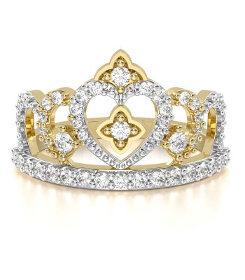 Anillo Corona Oro Yasmín