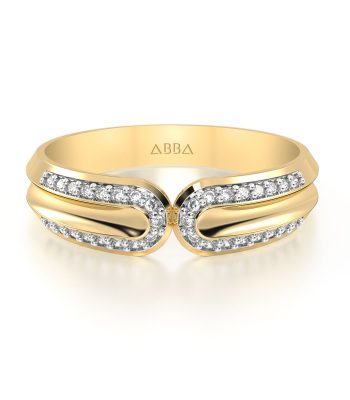 Argolla de Matrimonio Oro Ferrara Pavé Dama