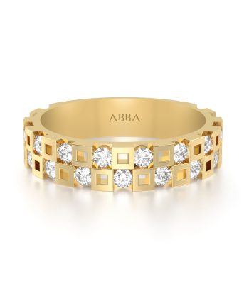 Argolla de Matrimonio Oro Gambito Dama
