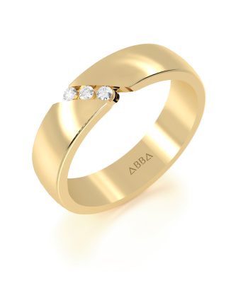 Argolla de Matrimonio Oro Tríada