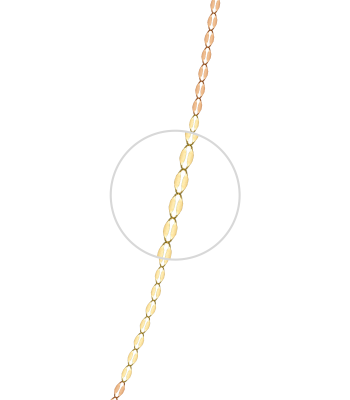 Collar de Cadena de Oro estido Grano