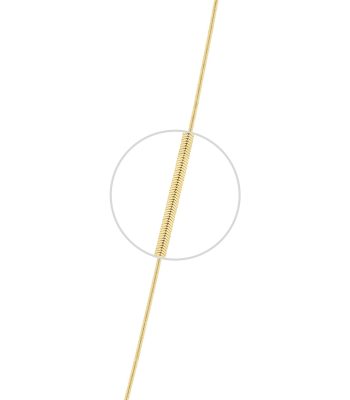 Collar de Cadena Serpiente Oro Italiano 10k 1mm