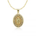 Dije Medalla Virgen Guadalupe Oro 10k Greca