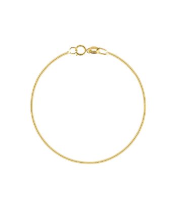 Pulsera de Cadena Oro Italiano Serpiente Cola de Raton 10k 1mm