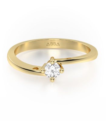 Anillo de Compromiso con Diamante Natural Oro Circe