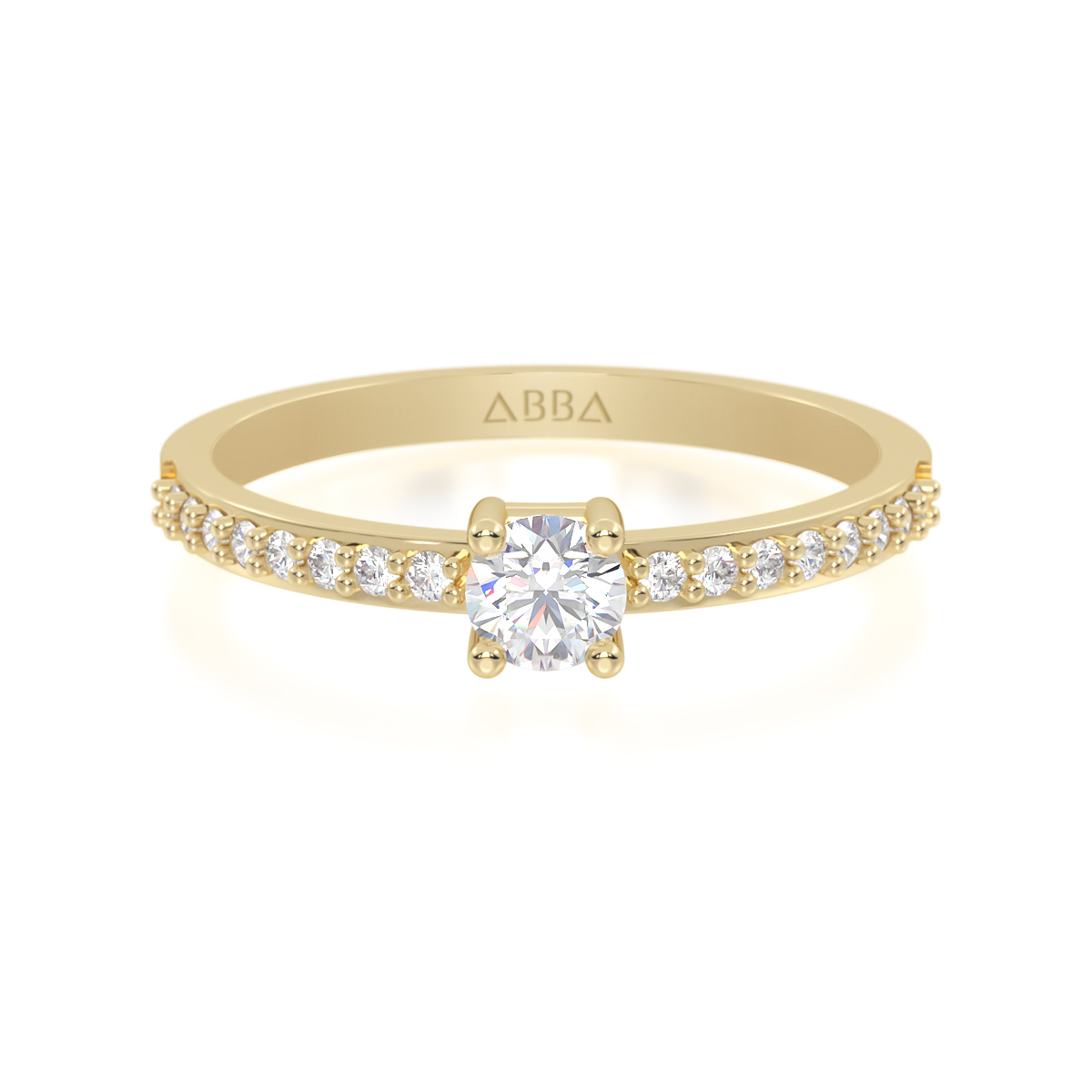 Anillo de Compromiso Oro Vivian 01 Anillo de Compromiso Oro Vivián - Imagen 1