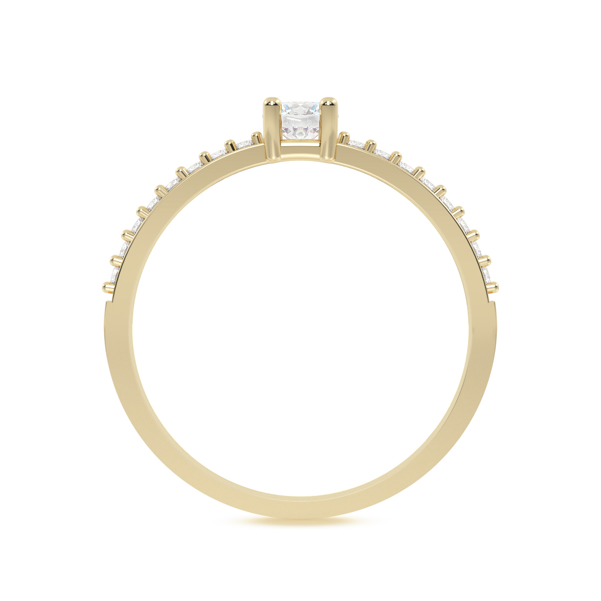 Anillo de Compromiso Oro Vivian 02 Anillo de Compromiso Oro Vivián - Imagen 2