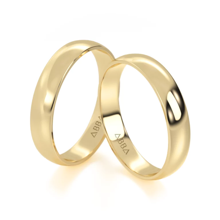 Set Argollas de Matrimonio Oro Unisex Confort Sólida